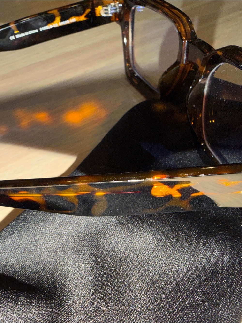Tortoiseshell Square Frame ~ Bluelight Glasses